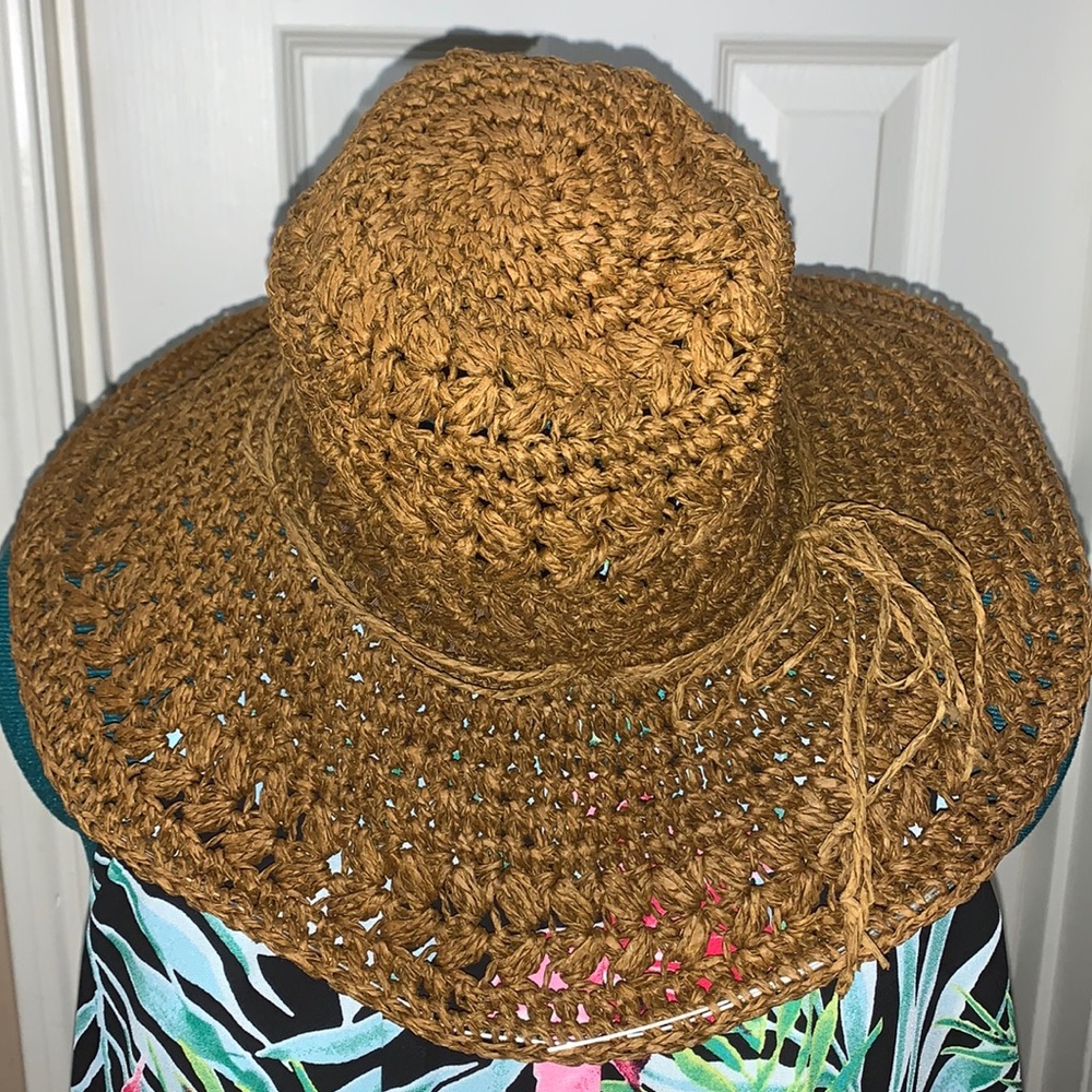 Women’s Scala crotchet floppy hat